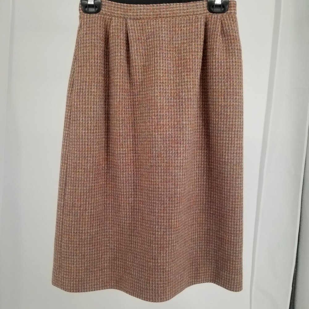 Land's End Multicolor Pastel Tweed Pencil Skirt, 8
